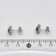 Caravanas oro 18K blanco, brillantes y zafiros Caravanas oro 18K blanco, brillantes y zafiros