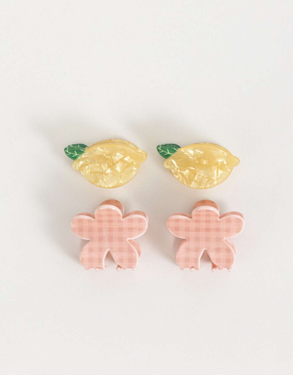 Set De Mini Broches - Combinacion Bicolor 