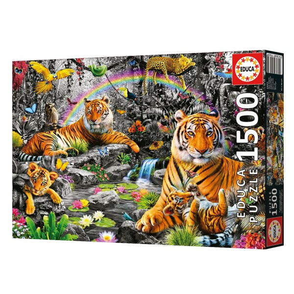 Puzzle Educa Rompecabeza 1500 Piezas Selva Radiante Tigre Puzzle Educa Rompecabeza 1500 Piezas Selva Radiante Tigre