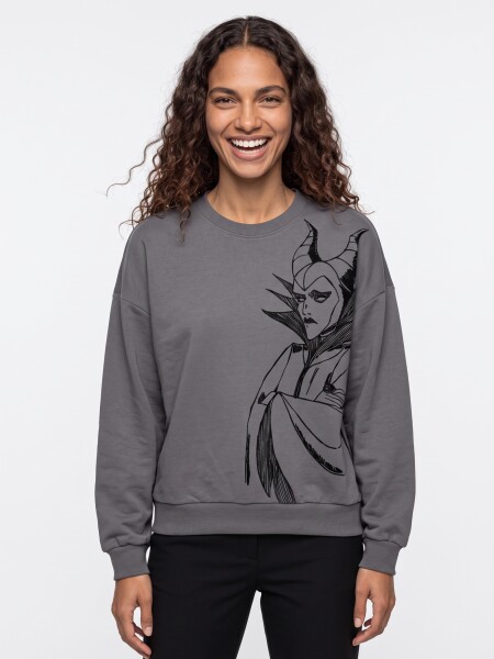 BUZO MALEFICIENT GRIS OSCURO