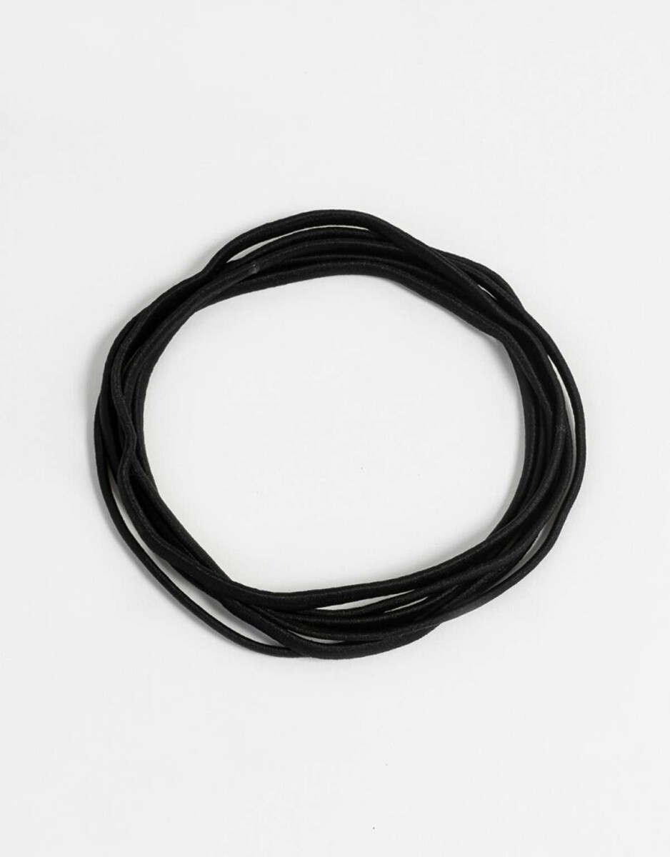 Set De Vinchas Essential - Negro 