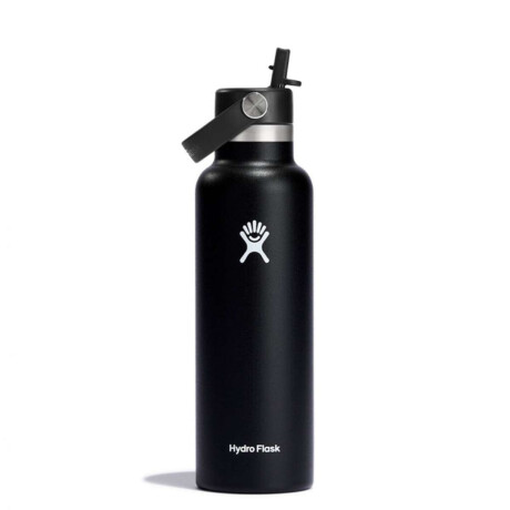 Botella Hydro Flask 21 Oz Standard Flex Straw Cap Negro