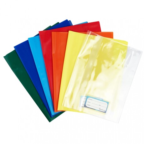 Forro PVC Cuaderno Chico Rojo