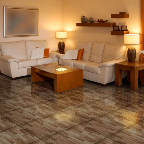 Ceramica Tipo Parquet Brillo 56X56Cm Piso GAMAS DE NEGRO