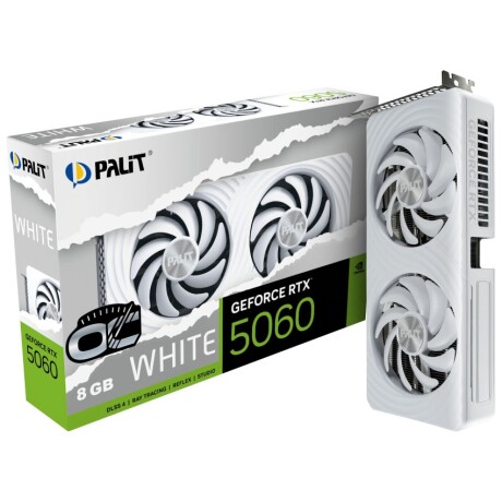 Tarjeta Video Palit Rtx 5060 Oc 8GB Blanca 001