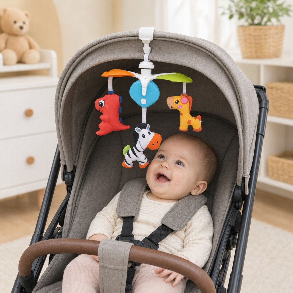 Movil colgante coche y baby silla animales P&F Movil colgante coche y baby silla animales P&F