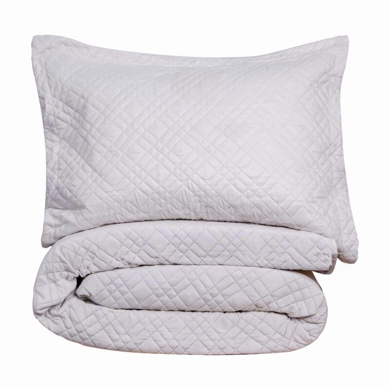Cubre Cama / Colcha Capitoneada Reversible Tostado - Crudo Queen Cubre Cama / Colcha Capitoneada Reversible Tostado - Crudo Queen