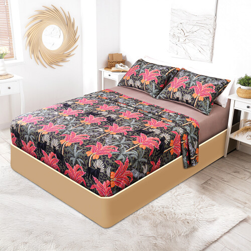 JUEGO DE SABANAS LANCASTER DIGITAL PRINT SAFARI 2 PLAZAS