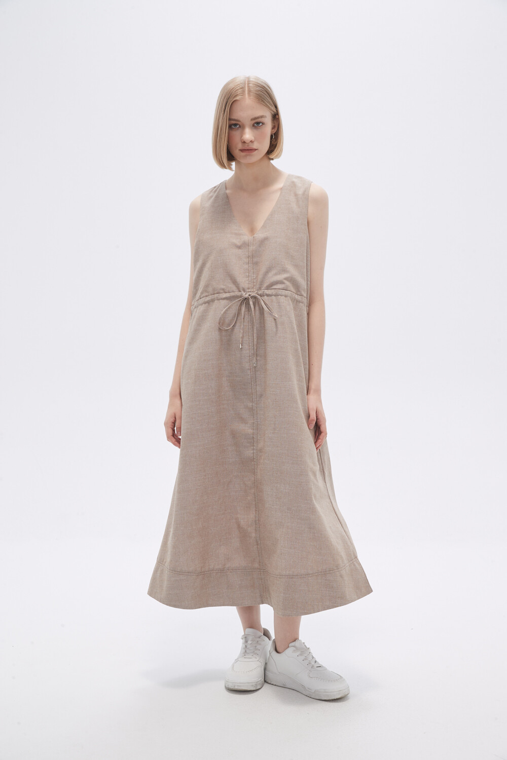 Vestido Mexal Beige Oscuro