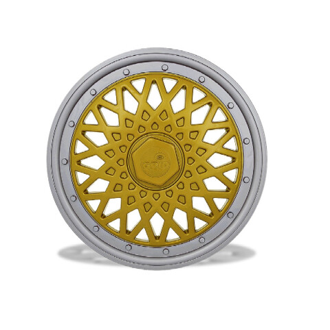 TAZA DE RUEDA 14'' BBS (DORADO Y GRIS) Taza De Rueda 14'' Bbs (dorado Y Gris)