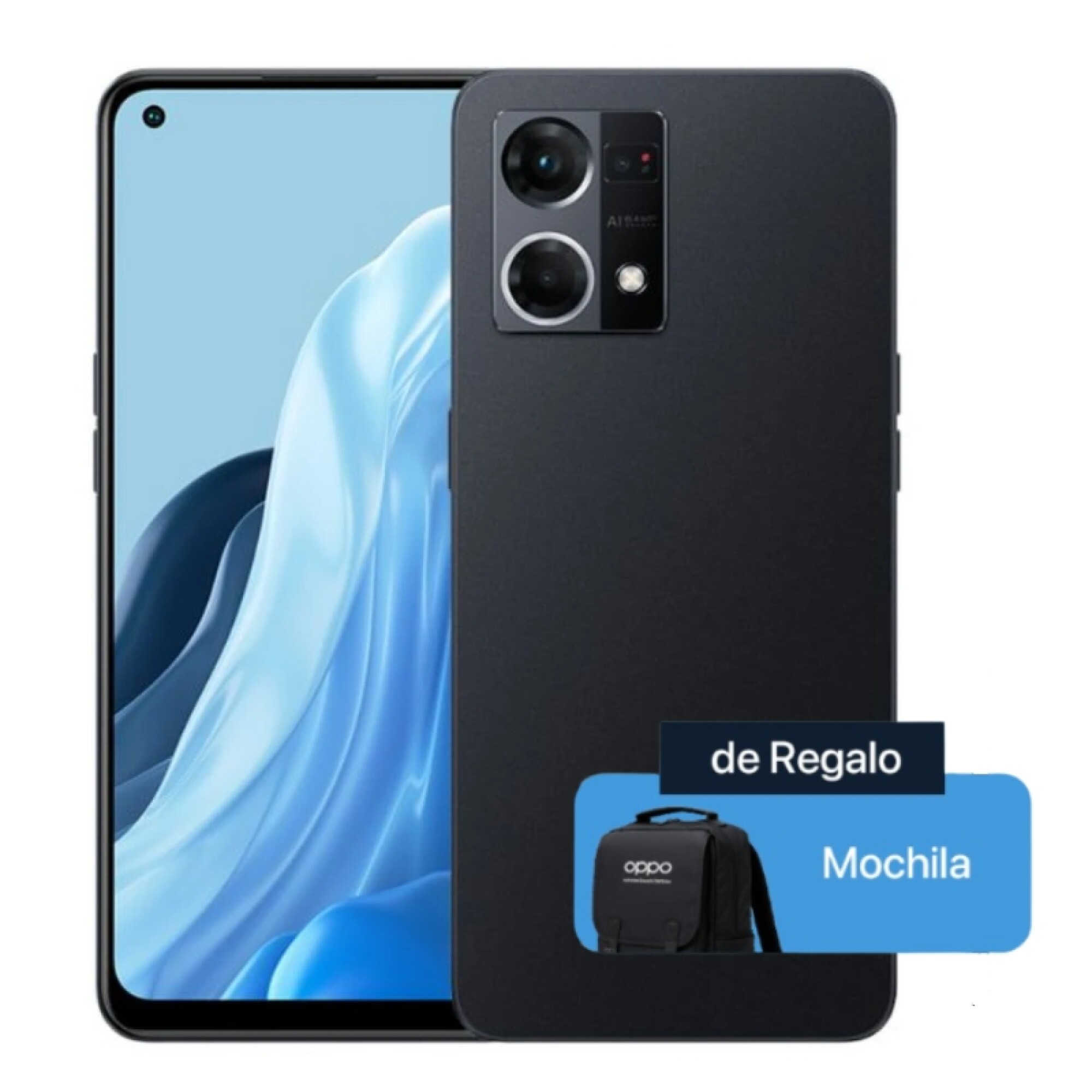 Oppo Reno7 128GB/6RAM Black — Alemania Cell PY