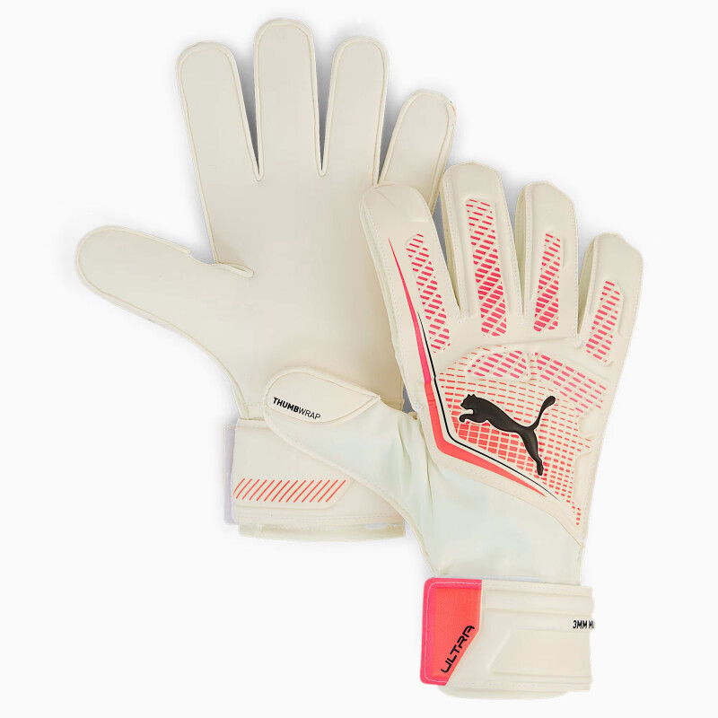 Guantes Puma Ultra Play RC Blanco - Anaranjado - Negro