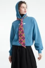W' Hooded Ink Bleed Sweat Azul