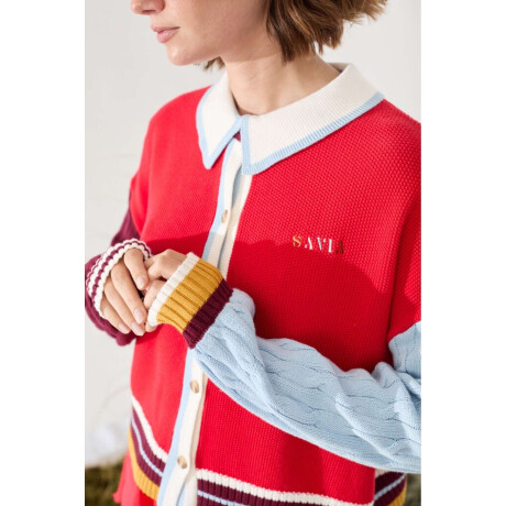Cardigan Funny Rojo