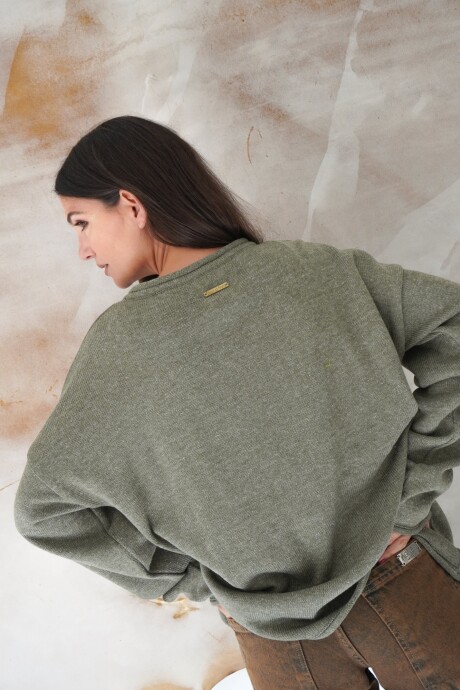 Sweater Flag Uruguay Verde Musgo
