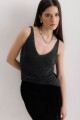 Musculosa Sira Negro Lurex