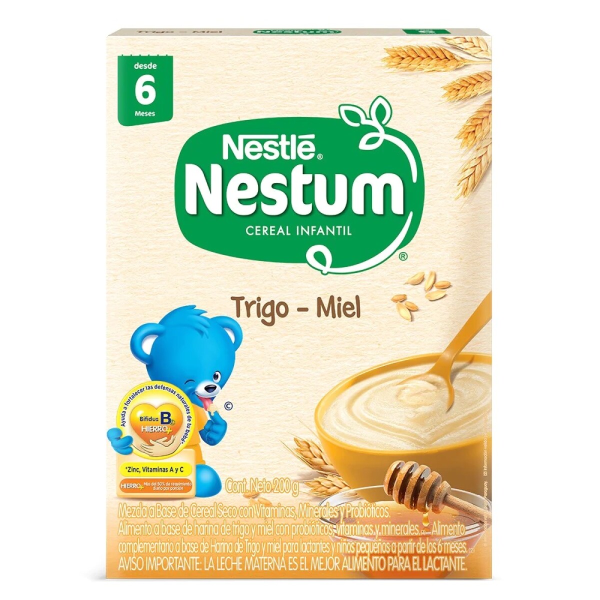 Cereal Infantil Trigo Miel Nestum Nestlé 200 Grs. 