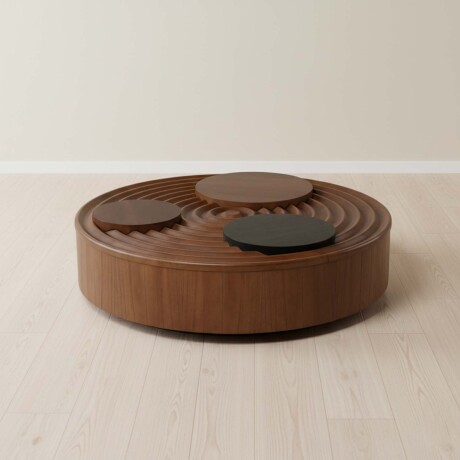 MESA RATONA MADERA MARRON FLORENCIA ALMENDRA