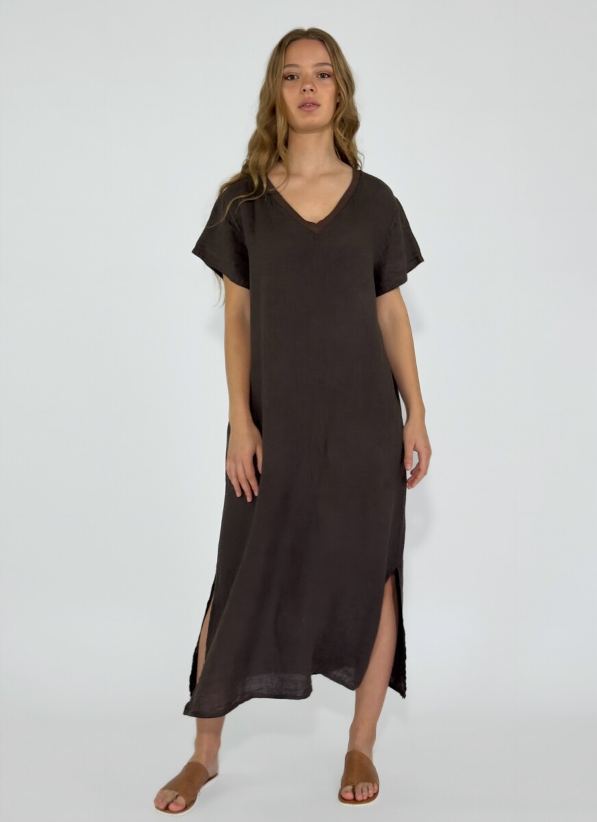 VESTIDO SCALA - CHOCOLATE 