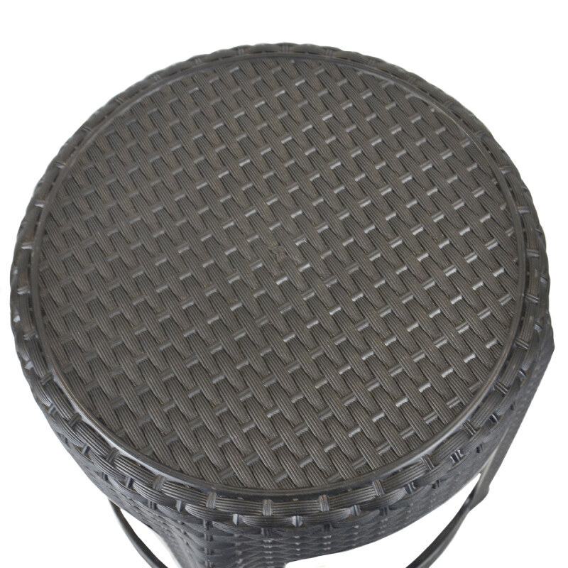Banqueta simil ratán NEGRO