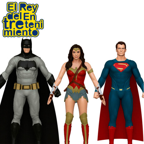 Figuras Flexibles Dc Comics Batman Vs Superman 15cm Mujer Maravilla
