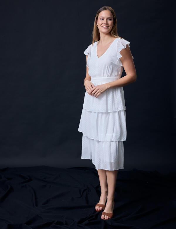 Vestido Capas CRUDO