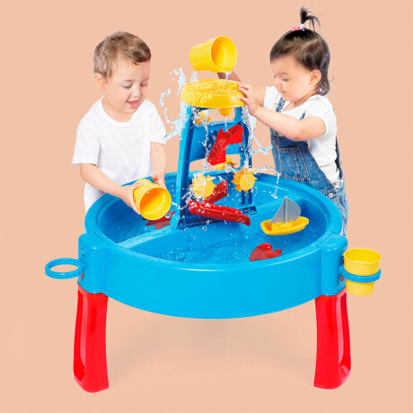 Mesa Juegos 3en1 Dolu Europea Infantil Agua Arena Azul