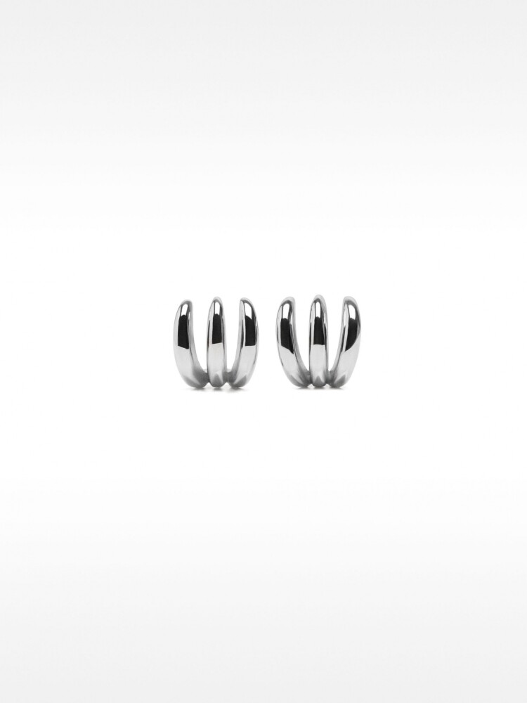 Pendientes Efecto Triple - Plata De Ley 925 plateado