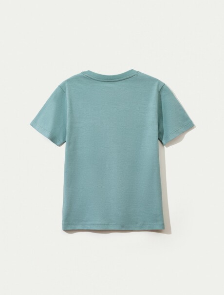 CAMISETA INFANTIL CON ESTAMPA VERDE