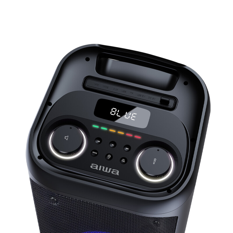 Torre de Sonido Bluetooth AIWA 400W PMPO TWS con luces LED | AWPOP1 Torre de Sonido Bluetooth AIWA 400W PMPO TWS con luces LED | AWPOP1