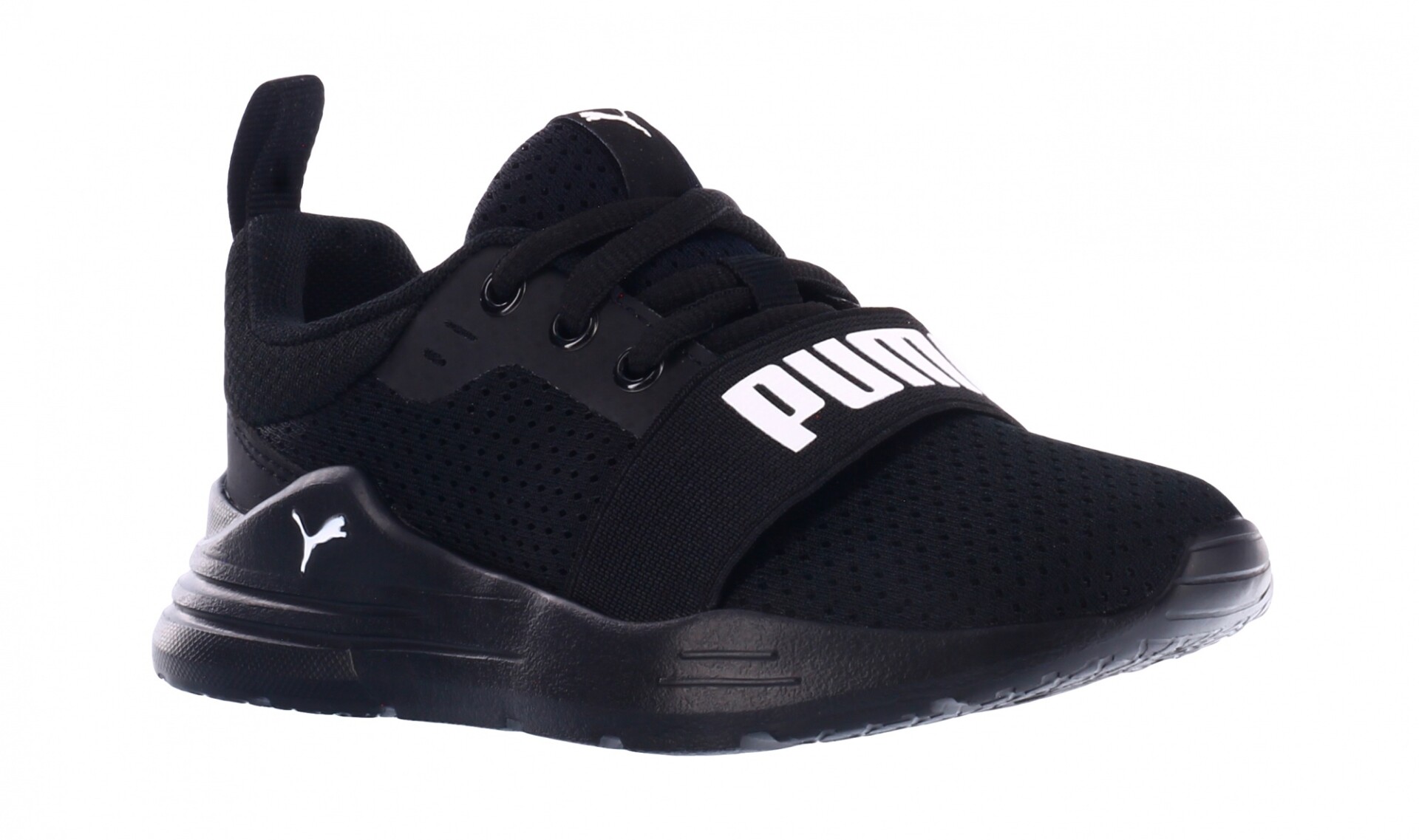 Championes de Niños Puma Wired Run PS Puma - Negro - Blanco 