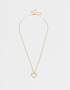 Cadena Corta con Dije Corazón Cadena Con Dije De Corazón - Dorado