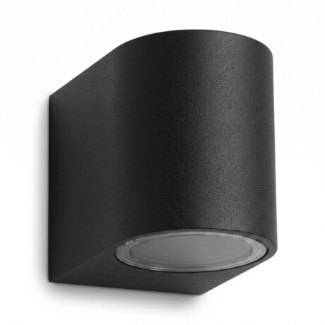 ARTEFACTO PARMA DECORATIVO PARA ADOSAR EN PARED UNIDIRECCIONAL PEQUEÑO Luminaria de Pared Parma Unidireccional Negra