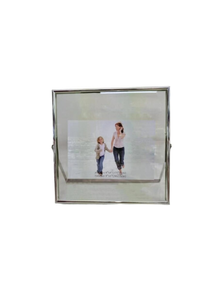 PORTARRETRATO VIDRIO/METAL CUADR. 15x15CM PLATEADO PORTARRETRATO VIDRIO/METAL CUADR. 15x15CM PLATEADO