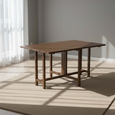 MESA DE COMEDOR PLEGABLE MADERA MARRON FARM