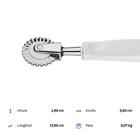Corta Pasta y Ravioles Utilita Blanco 17 cm Tramontina Corta Pasta y Ravioles Utilita Blanco 17 cm Tramontina