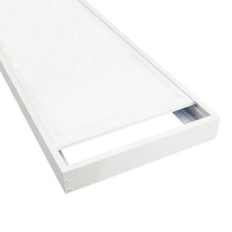 Marco aluminio Panel LED 120X30 - Blanco Kit Marco para Panel LED 120 x 30 cm