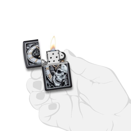 Encendedor Zippo Skull Clock - 29854 Encendedor Zippo Skull Clock - 29854