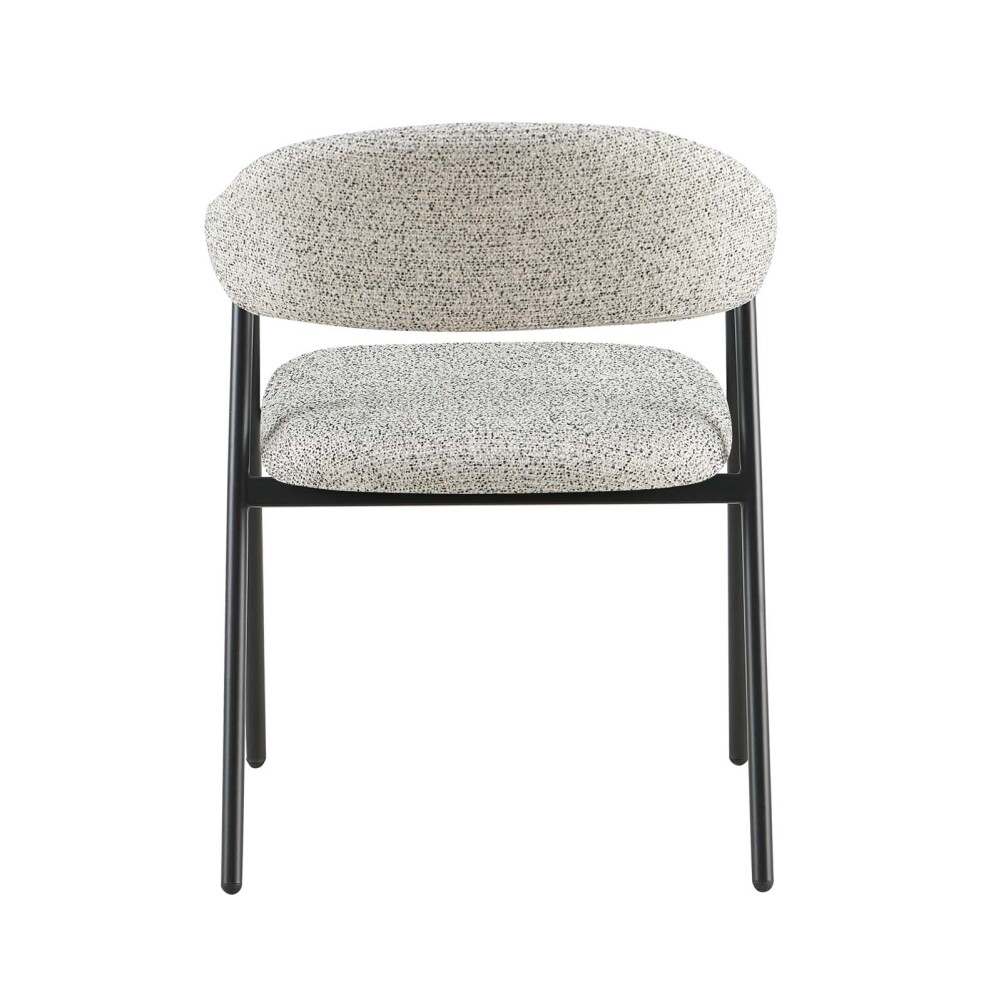 SILLA DE COMEDOR METAL-Y-TELA GRIS CAMELIA