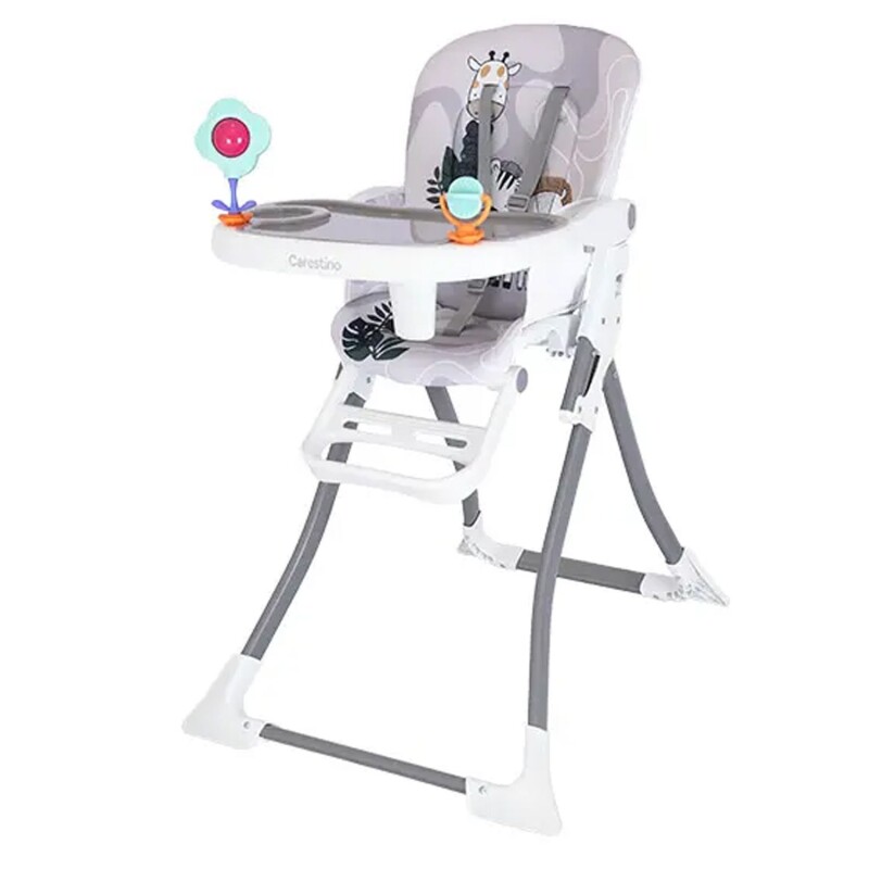 Silla de Bebe para Comer Carestino Río Ajustable Gris