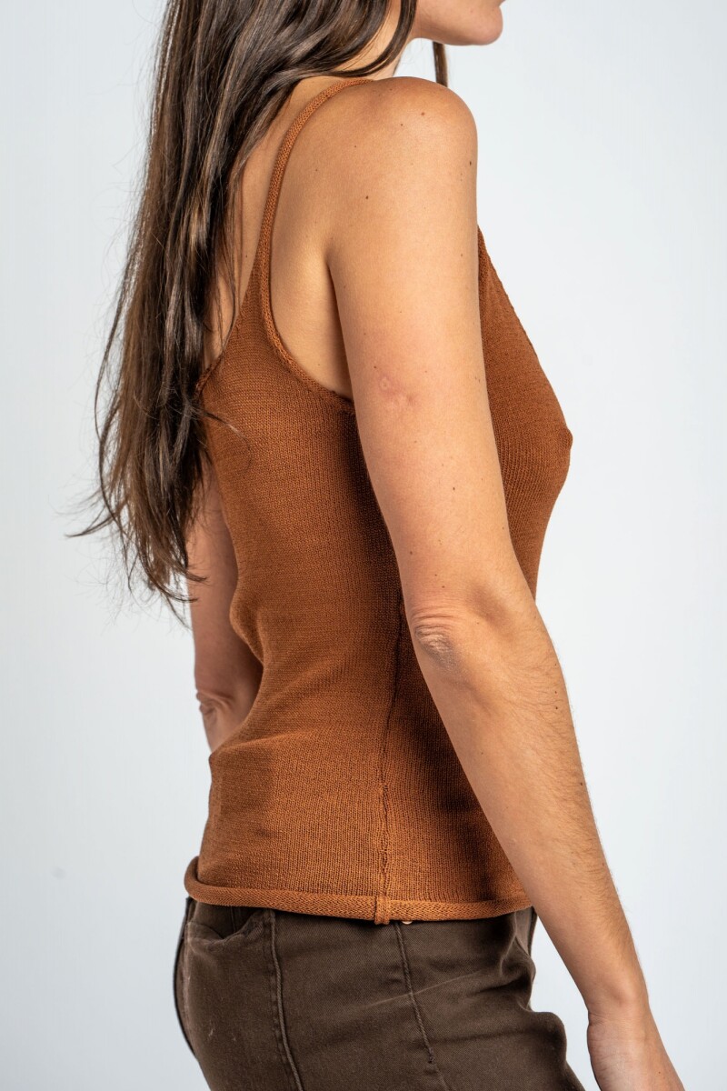 Top Tejido Marron