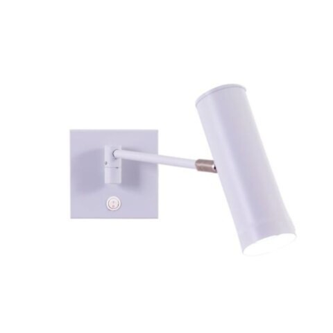 APLIQUE TUBO BRAZO SIMPLE ORIENTABLE C/INTERRUP 1L GU10 BLANCO APLIQUE TUBO BRAZO SIMPLE ORIENTABLE C/INTERRUP 1L GU10 BLANCO