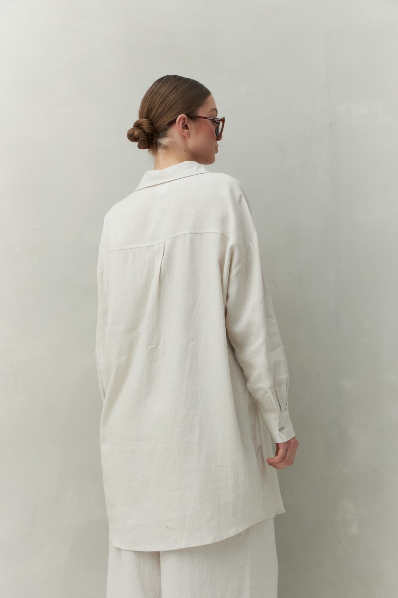 VESTIDO BASILE Hueso