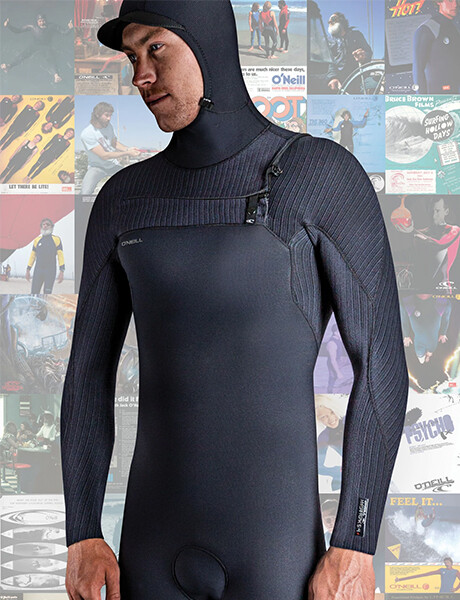 Hyperfreak 5/4+ mm - Chest Zip Negro