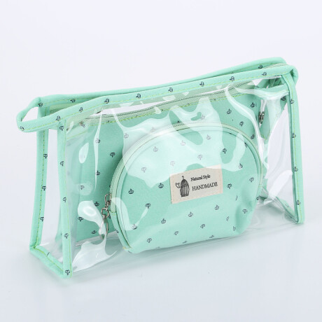 Necessaire 3 Estuches Natural Style Verde