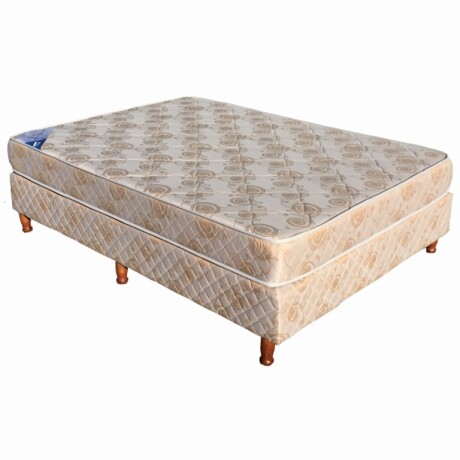 Colchón + Sommier Spring con Resortes 0,90 x 1,90 - 1 Plaza