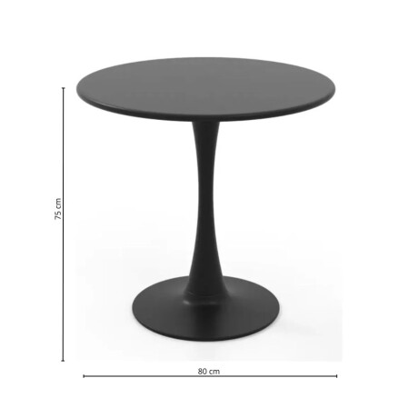Mesa Tulip 80 cm Negro