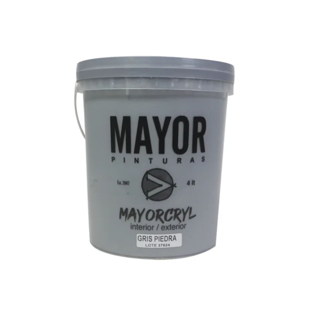 PINTURA INTERIOR EXTERIOR COLOR MAYOR 4LT MAYORCRYL - Gris Piedra 