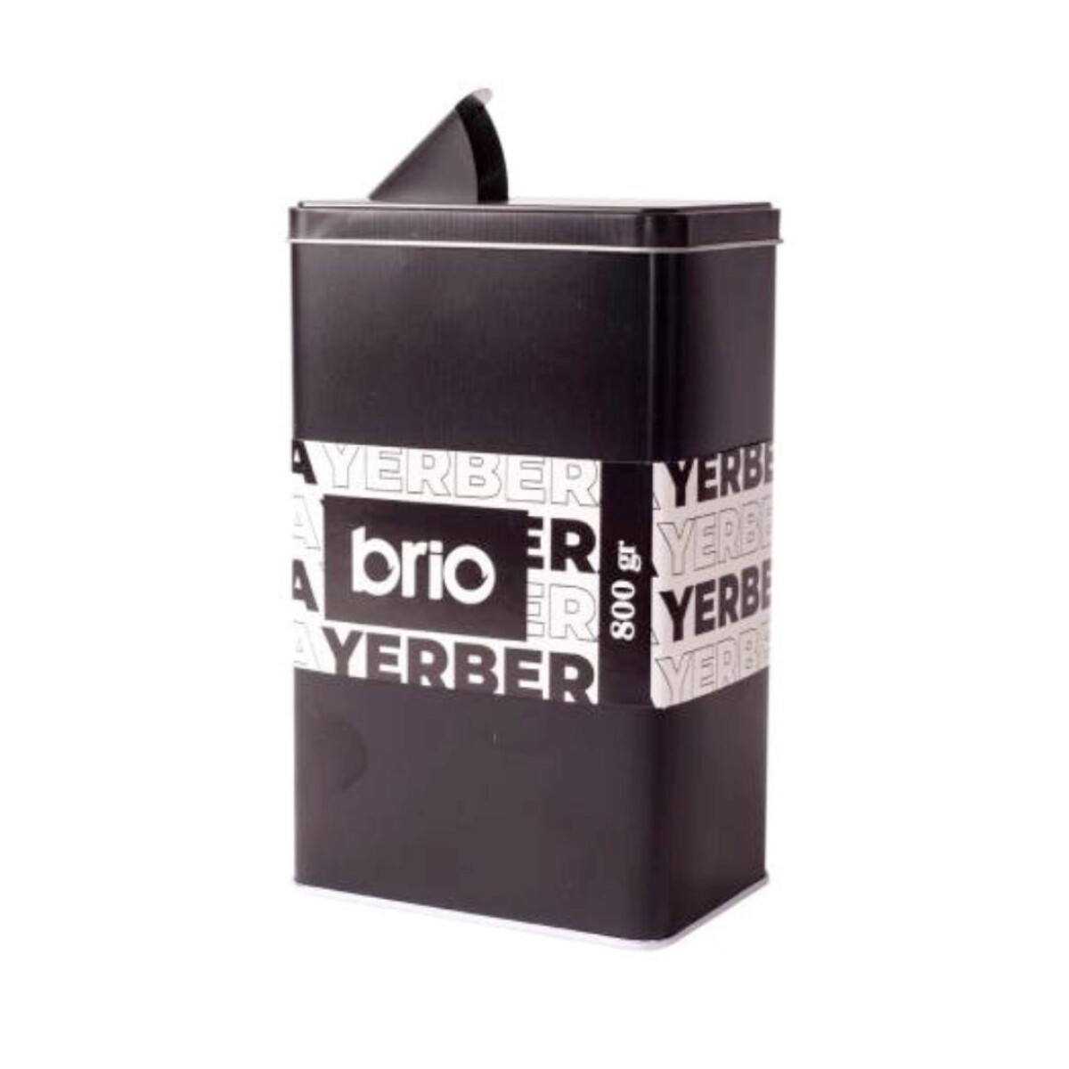 YERBERA METÁLICA CUADRADA NEGRA - NEGRO 