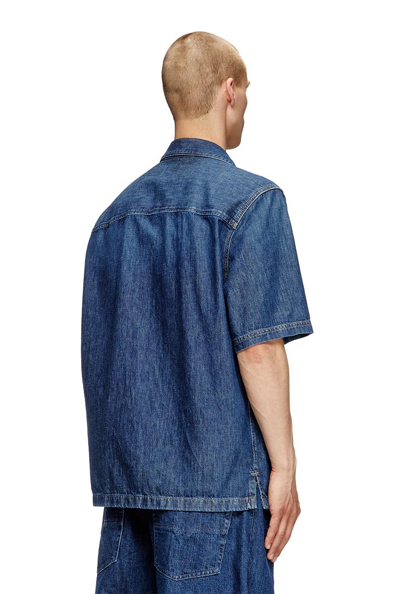 Camisa Para Hombre D-Paroshort Azul Marino